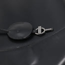 Christian Dior Maris Pearl Hand Bag Leather 2way Black Silver Auth ep17063-24
