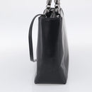 Christian Dior Maris Pearl Hand Bag Leather 2way Black Silver Auth ep17063-5