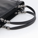 Christian Dior Maris Pearl Hand Bag Leather 2way Black Silver Auth ep17063-7