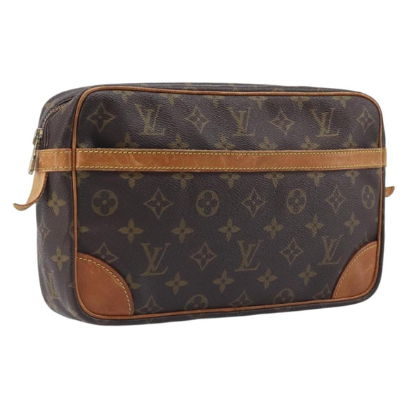 LOUIS VUITTON Monogram Compiegne 28 Clutch Bag M51845 LV Auth ep17072