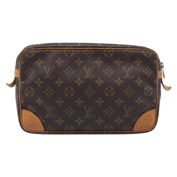 LOUIS VUITTON Monogram Compiegne 28 Clutch Bag M51845 LV Auth ep17072
