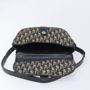 Christian Dior Trotter Canvas Shoulder Bag Navy Gold Tone Auth ep17074-19