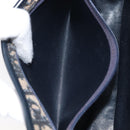 Christian Dior Trotter Canvas Shoulder Bag Navy Gold Tone Auth ep17074-26