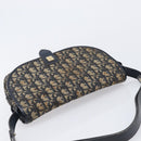 Christian Dior Trotter Canvas Shoulder Bag Navy Gold Tone Auth ep17074-6