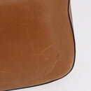 PRADA Shoulder Bag Leather Brown Gold Tone Auth ep17076-4