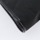 Christian Dior Honeycomb Clutch Bag Canvas Black Gold Tone Auth ep17078-11