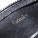 Christian Dior Honeycomb Clutch Bag Canvas Black Gold Tone Auth ep17078-14