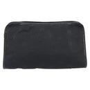 Christian Dior Honeycomb Clutch Bag Canvas Black Gold Tone Auth ep17078-3
