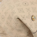 LOUIS VUITTON Mahina Shiels PM Hand Bag Leather Beige M93818 LV Auth ep17082-12