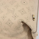 LOUIS VUITTON Mahina Shiels PM Hand Bag Leather Beige M93818 LV Auth ep17082-14