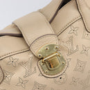 LOUIS VUITTON Mahina Shiels PM Hand Bag Leather Beige M93818 LV Auth ep17082-15