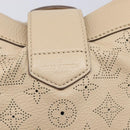 LOUIS VUITTON Mahina Shiels PM Hand Bag Leather Beige M93818 LV Auth ep17082-16