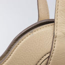 LOUIS VUITTON Mahina Shiels PM Hand Bag Leather Beige M93818 LV Auth ep17082-17