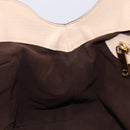 LOUIS VUITTON Mahina Shiels PM Hand Bag Leather Beige M93818 LV Auth ep17082-21