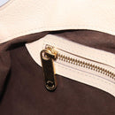 LOUIS VUITTON Mahina Shiels PM Hand Bag Leather Beige M93818 LV Auth ep17082-22