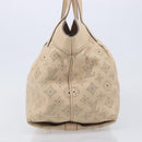 LOUIS VUITTON Mahina Shiels PM Hand Bag Leather Beige M93818 LV Auth ep17082-5