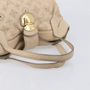 LOUIS VUITTON Mahina Shiels PM Hand Bag Leather Beige M93818 LV Auth ep17082-7
