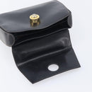 CELINE Hand Bag Leather Black Gold Tone Auth ep17090-15