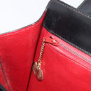CELINE Hand Bag Leather Black Gold Tone Auth ep17090-20