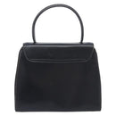 CELINE Hand Bag Leather Black Gold Tone Auth ep17090-3