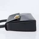 CELINE Hand Bag Leather Black Gold Tone Auth ep17090-5