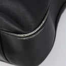 GUCCI Bamboo Hand Bag Leather 2way Black Gold Tone 001 3754 1577 Auth ep17100-12