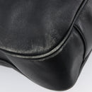 GUCCI Bamboo Hand Bag Leather 2way Black Gold Tone 001 3754 1577 Auth ep17100-15