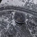 GUCCI Bamboo Hand Bag Leather 2way Black Gold Tone 001 3754 1577 Auth ep17100-17