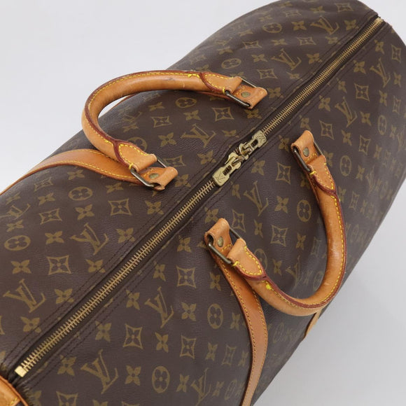 LOUIS VUITTON Monogram Keepall Bandouliere 60 Boston Bag M41412 LV Auth ep17110