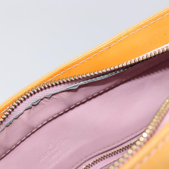 LOUIS VUITTON Vernis Houston Bag Marshmallow Pink M91302 LV Auth ep17119