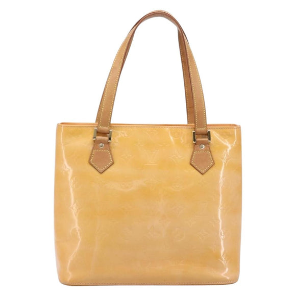 LOUIS VUITTON Vernis Houston Bag Marshmallow Pink M91302 LV Auth ep17119