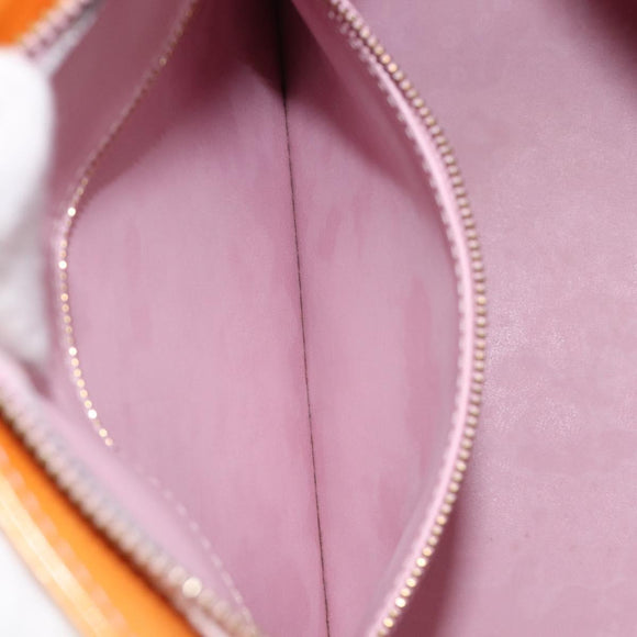 LOUIS VUITTON Vernis Houston Bag Marshmallow Pink M91302 LV Auth ep17119