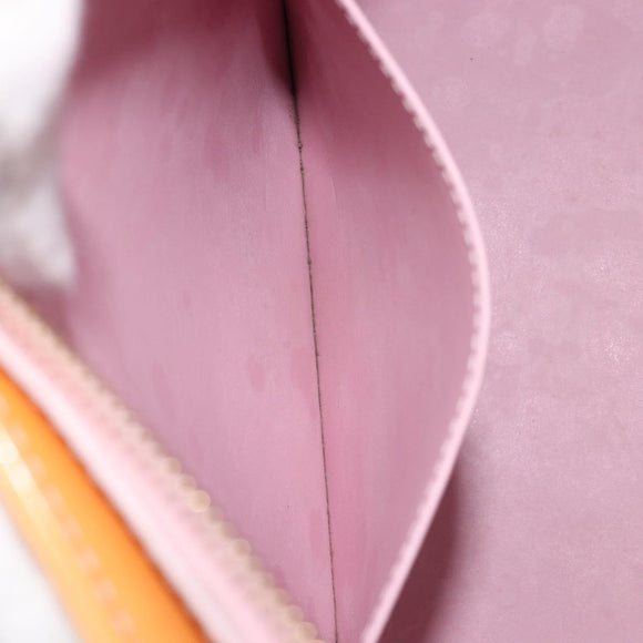 LOUIS VUITTON Vernis Houston Bag Marshmallow Pink M91302 LV Auth ep17119