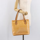 LOUIS VUITTON Vernis Houston Bag Marshmallow Pink M91302 LV Auth ep17119-26