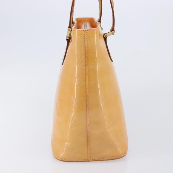 LOUIS VUITTON Vernis Houston Bag Marshmallow Pink M91302 LV Auth ep17119