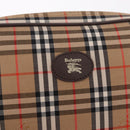 Burberrys Nova Check Clutch Bag Canvas Beige Auth ep17123A-13