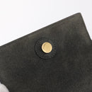 CELINE Micro Belt Hand Bag Leather 2way Gray Gold Auth ep17126V-18