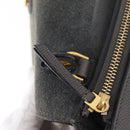 CELINE Micro Belt Hand Bag Leather 2way Gray Gold Auth ep17126V-21