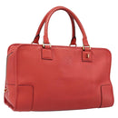 LOEWE Amazona 36 Hand Bag Leather Red Gold Auth ep17132A-1