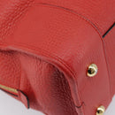 LOEWE Amazona 36 Hand Bag Leather Red Gold Auth ep17132A-13