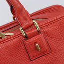 LOEWE Amazona 36 Hand Bag Leather Red Gold Auth ep17132A-14