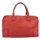 LOEWE Amazona 36 Hand Bag Leather Red Gold Auth ep17132A-2