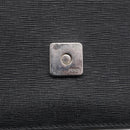 FENDI Chain Karito Shoulder Bag Leather Black Silver 8M0346 Auth ep17134A-16