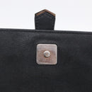 FENDI Chain Karito Shoulder Bag Leather Black Silver 8M0346 Auth ep17134A-17