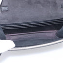 FENDI Chain Karito Shoulder Bag Leather Black Silver 8M0346 Auth ep17134A-18