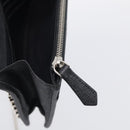 FENDI Chain Karito Shoulder Bag Leather Black Silver 8M0346 Auth ep17134A-22
