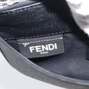 FENDI Chain Karito Shoulder Bag Leather Black Silver 8M0346 Auth ep17134A-26