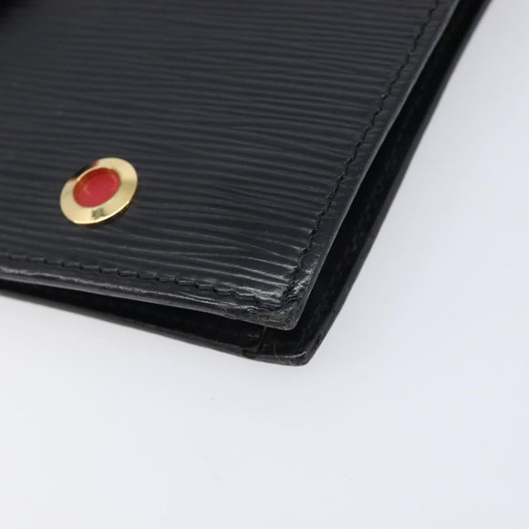 LOUIS VUITTON Epi Hublot Shoulder Bag Black Red M52557 LV Auth ep17135