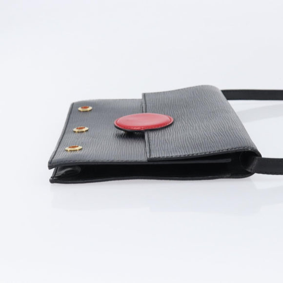 LOUIS VUITTON Epi Hublot Shoulder Bag Black Red M52557 LV Auth ep17135