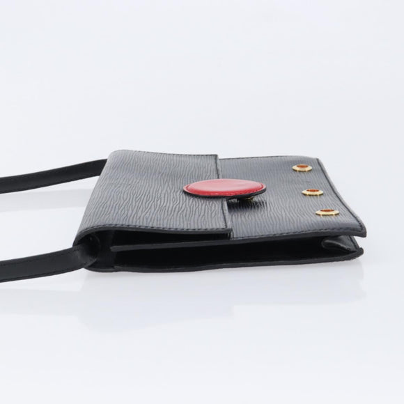 LOUIS VUITTON Epi Hublot Shoulder Bag Black Red M52557 LV Auth ep17135